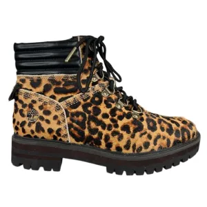 Timberland Women’s London Square Mid Hiker Cheetah Print Boot Size US 6