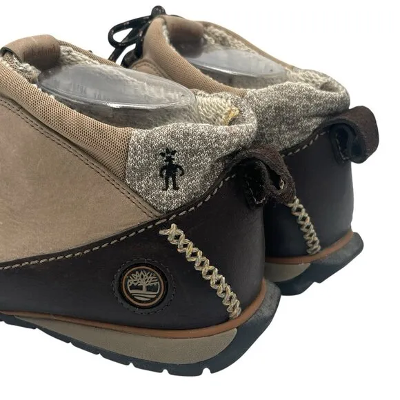 Timberland X SmartWool Men's Size 9.5 Outdoor Shoes Low Rise Hiking Boots Khaki