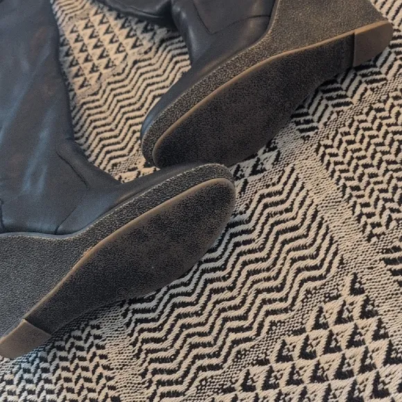 TNA Black Over the Knee Boots with Slouchy Style