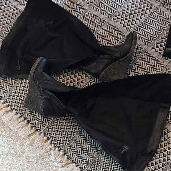 TNA Black Over the Knee Boots with Slouchy Style