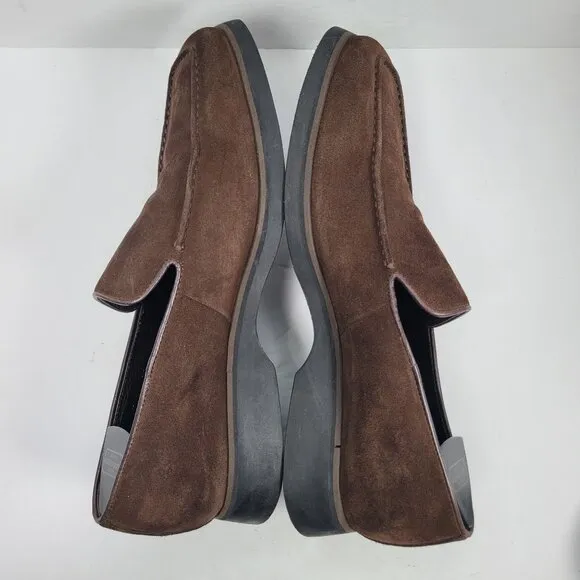 To Boot New York Adam Derrick Men's Brown Suede Slip-On Loafers US Size 12
