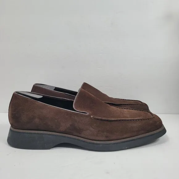 To Boot New York Adam Derrick Men's Brown Suede Slip-On Loafers US Size 12