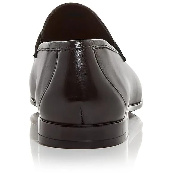 To Boot New York Mens Portofino Black Burnished Loafers Shoes New