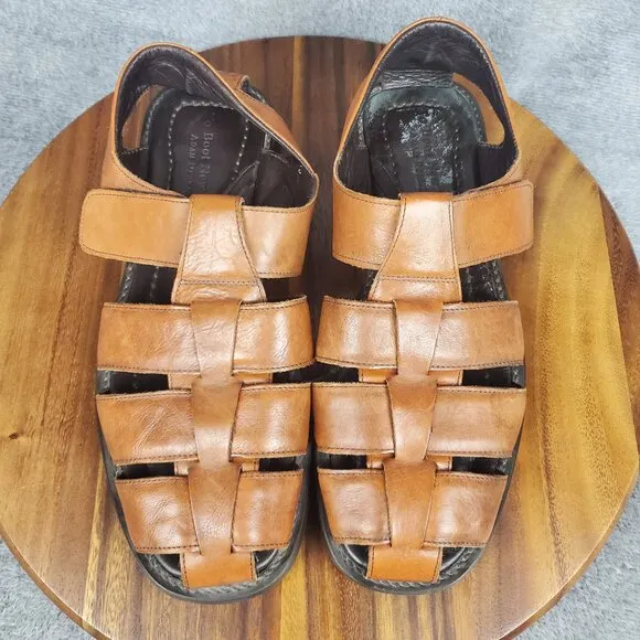 To Boot New York Sandals Men's 10 43 Brown Leather Fisherman Straps Casual Shoes