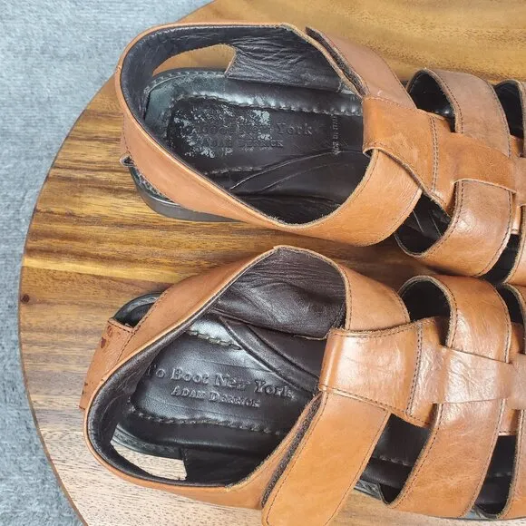To Boot New York Sandals Men's 10 43 Brown Leather Fisherman Straps Casual Shoes
