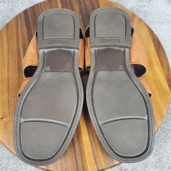 To Boot New York Sandals Men's 10 43 Brown Leather Fisherman Straps Casual Shoes