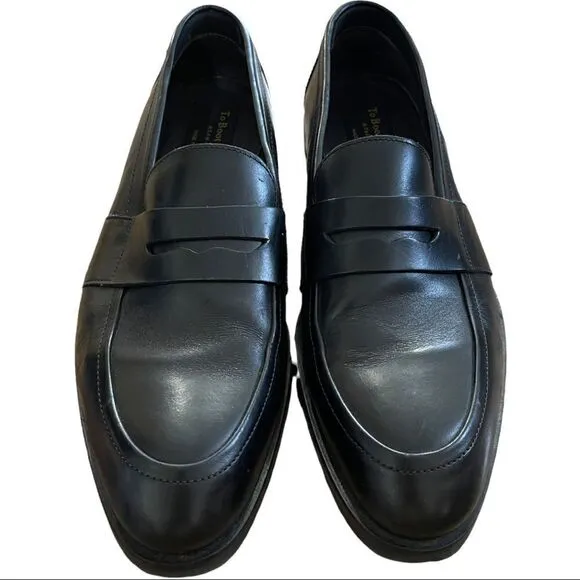 To Boot New York Adam Derrick Devries Black Leather Loafers Sz 7M