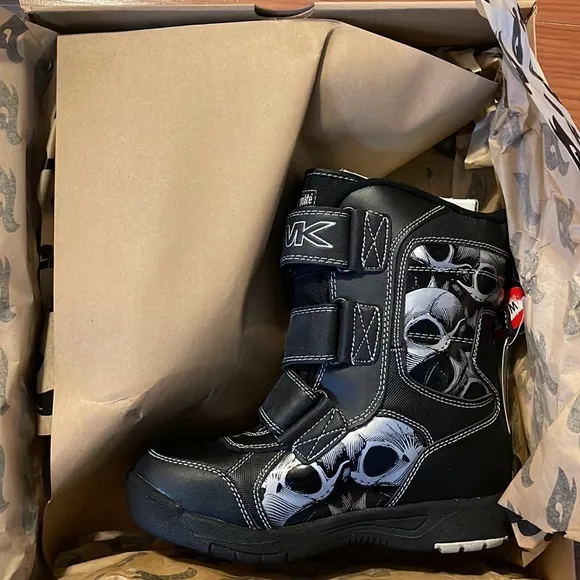 Tony Hawk Thermolite Black Winter Snow Boots ~ Youth Size 2