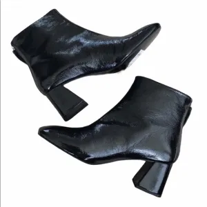 Topshop Maggie Patent Leather Ankle Boots