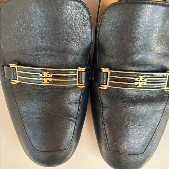 Tory Burch Amelia Black Leather Loafers