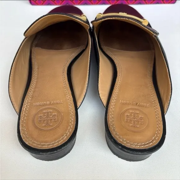 Tory Burch Amelia Black Leather Loafers