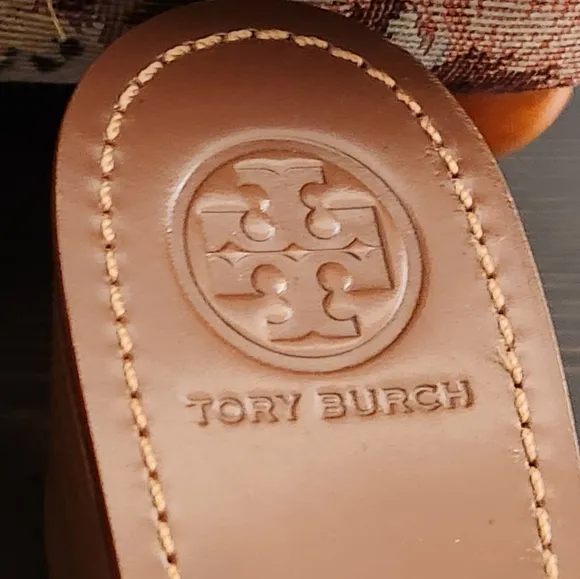 Tory Burch &quot;Joanie&quot; Wedge Sandals with Two-tone Woven Upper