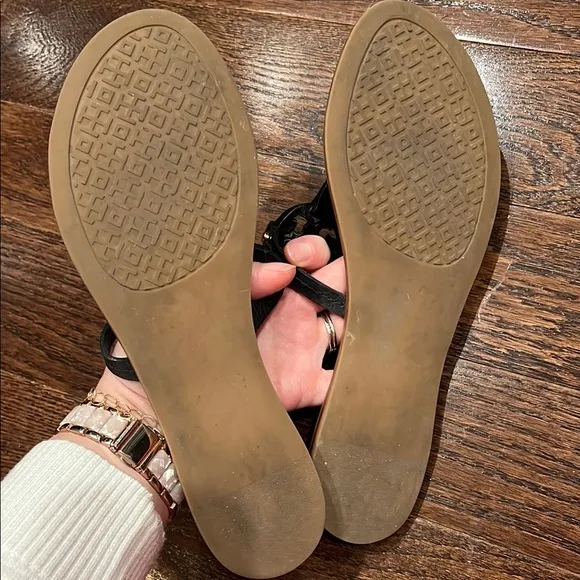 Tory Burch Black and Brown Sandals
