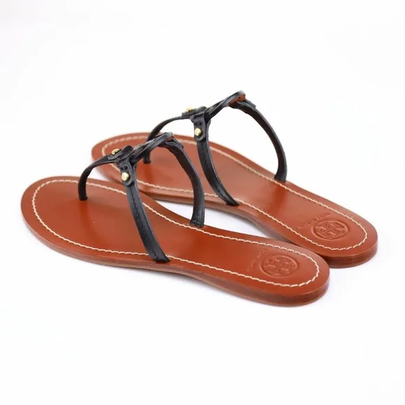 Tory Burch Black and Brown Sandals