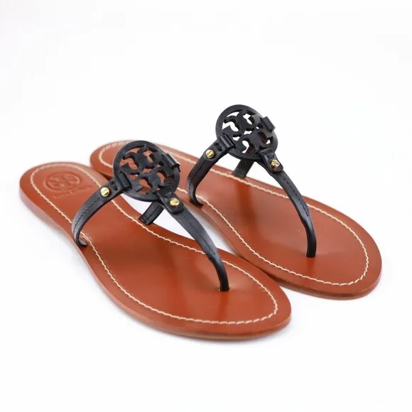 Tory Burch Black and Brown Sandals