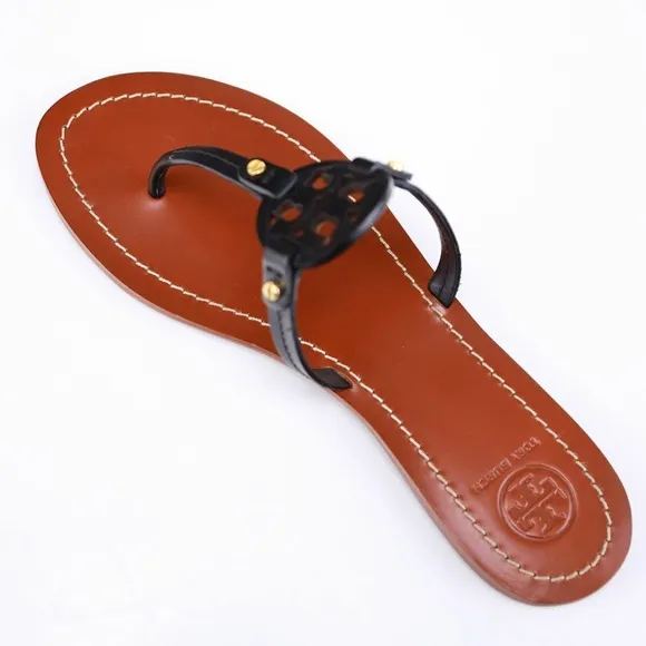 Tory Burch Black and Brown Sandals