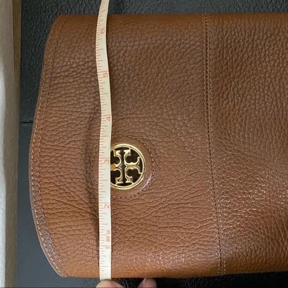 TORY BURCH brown pebbled leather Junction riding boots 6.5