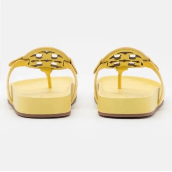 Tory Burch Butter Yellow Slide Sandals
