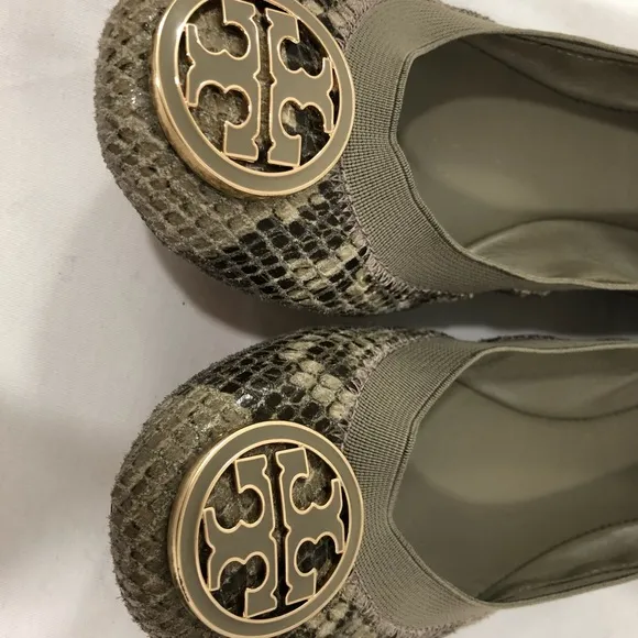 Tory Burch Caroline 2 Snake Skin Ballet Flat 5.5