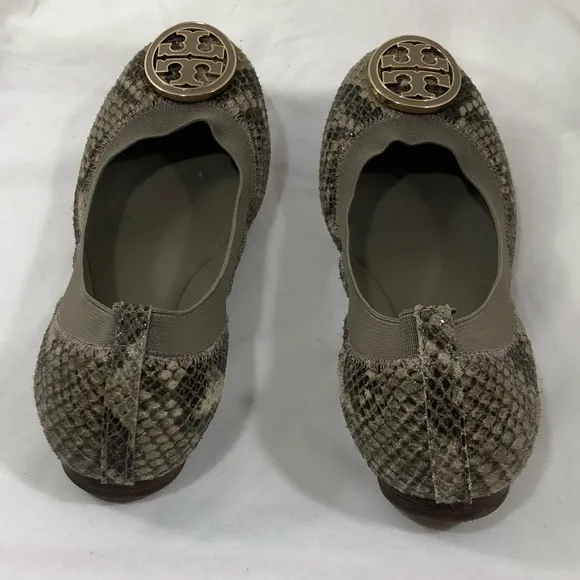 Tory Burch Caroline 2 Snake Skin Ballet Flat 5.5