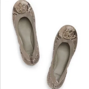 Tory Burch Caroline 2 Snake Skin Ballet Flat 5.5