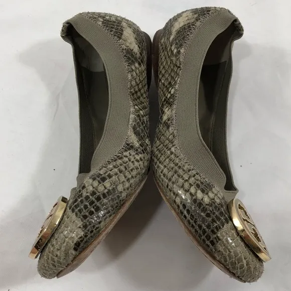 Tory Burch Caroline 2 Snake Skin Ballet Flat 5.5