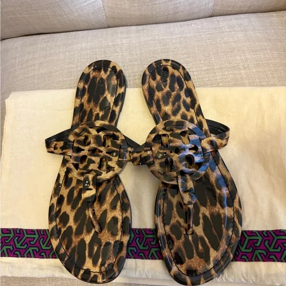 Tory Burch Leopard Print Sandals