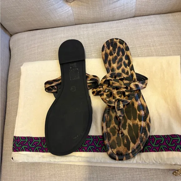 Tory Burch Leopard Print Sandals