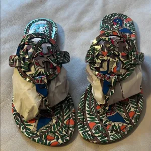 Tory Burch Multicolor Printed Sandals