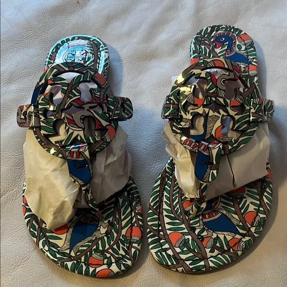Tory Burch Multicolor Printed Sandals