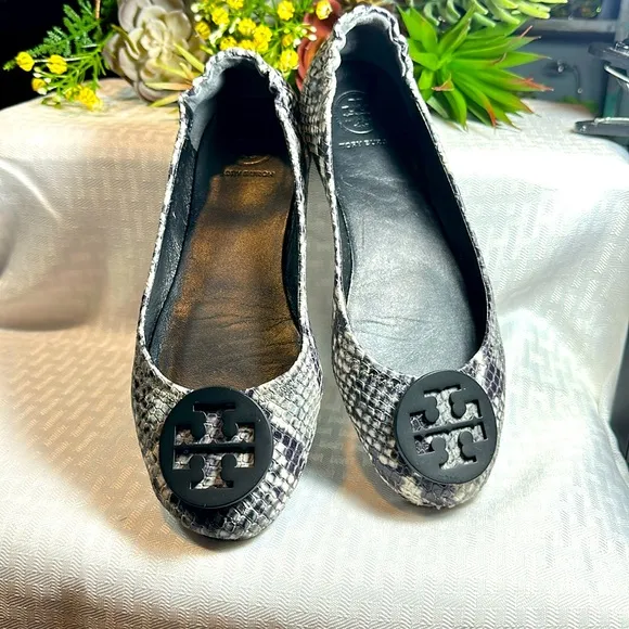Tory Burch shoes ballet flats Minnie Travel diamond roccia print 6