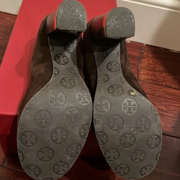 Tory Burch swede heeled shoes