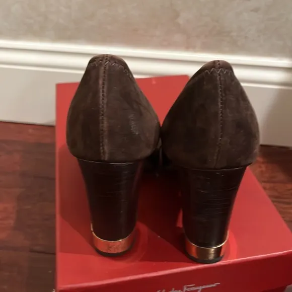 Tory Burch swede heeled shoes