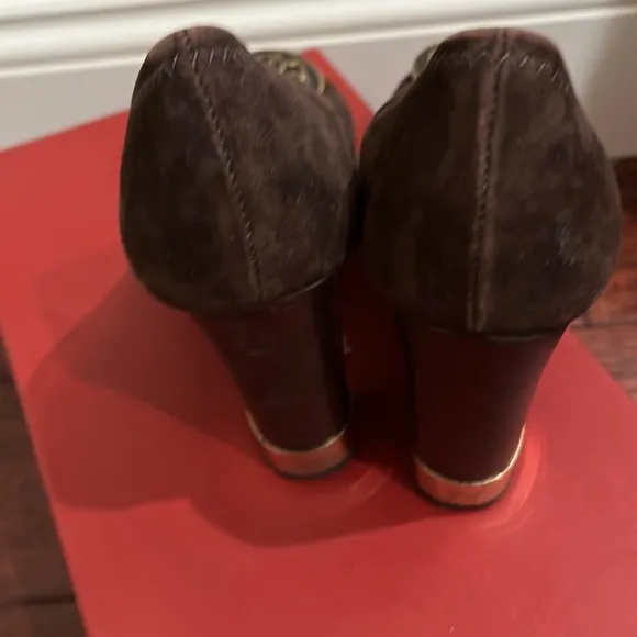 Tory Burch swede heeled shoes