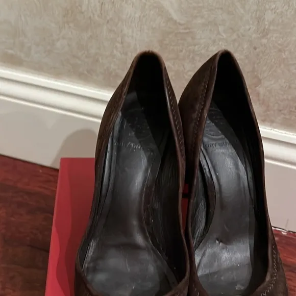 Tory Burch swede heeled shoes