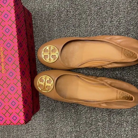 Tory Burch Women's Brown Ballet Flats