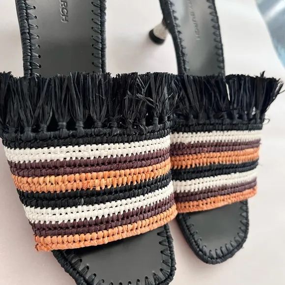 Tory Burch Women's Multicolor Woven Slide Sandals