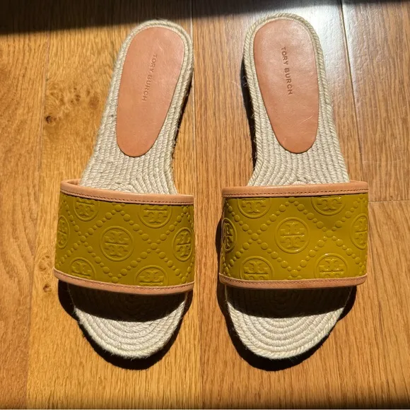 Tory Burch Yellow Sandals for Casual Comfort