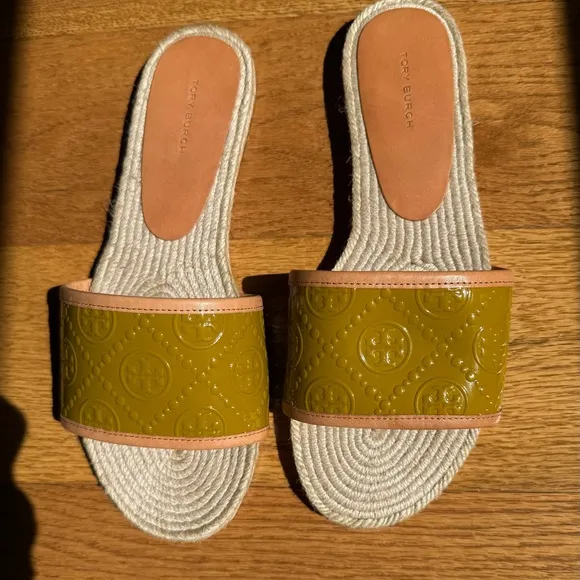 Tory Burch Yellow Sandals for Casual Comfort