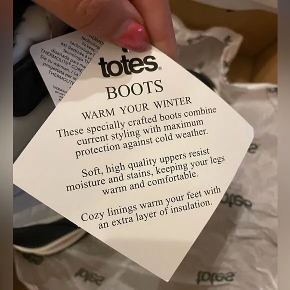 Totes Alpine Mackenzie girls' winter boots size 1