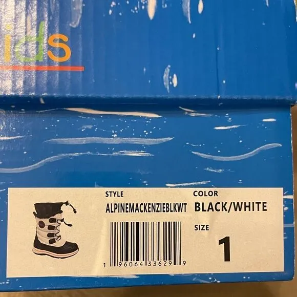 Totes Alpine Mackenzie girls' winter boots size 1