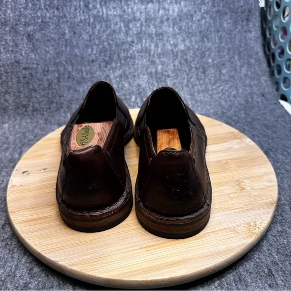 Trask Blaine Venetian Leather Slip On Loafers  Shoes Mahogany Brown Mens Sz 9