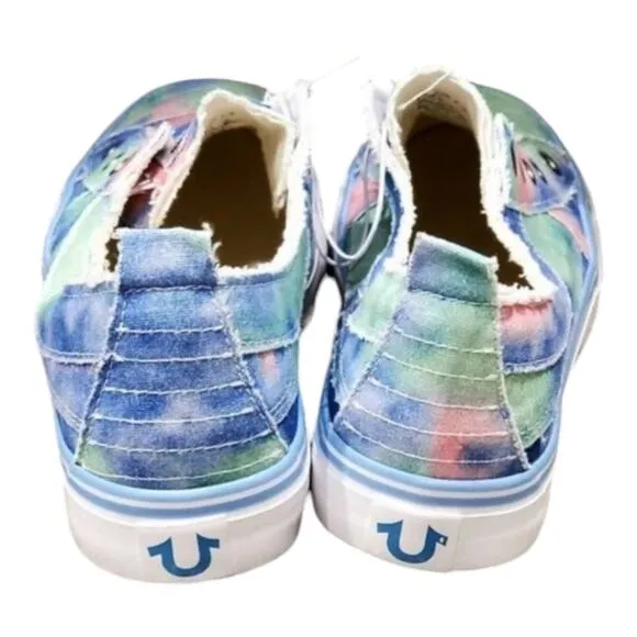 True Religion Korey tie dye 90s chuck style sneakers shoes size 8.5 9.5 10.5