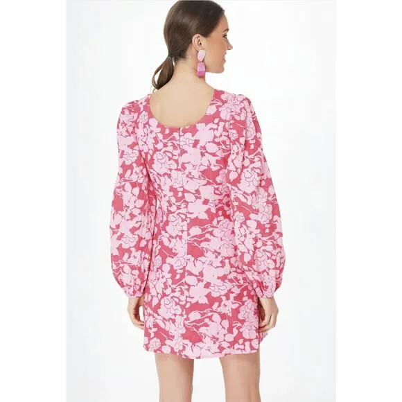 Tuckernuck Hyacinth House Red and Pink Balloon Sleeve Sienna Mini Dress
