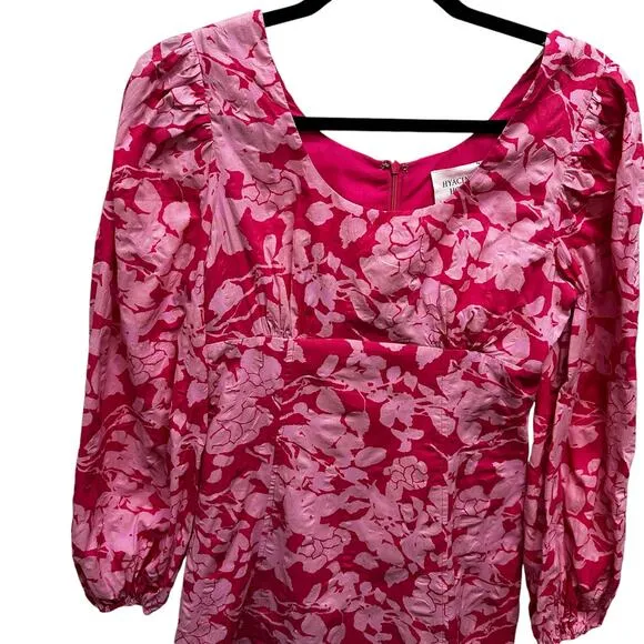 Tuckernuck Hyacinth House Red and Pink Balloon Sleeve Sienna Mini Dress