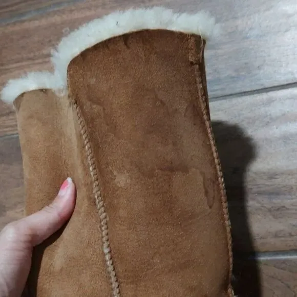 UGG 7 Baily Button Sherpa brown boots winter