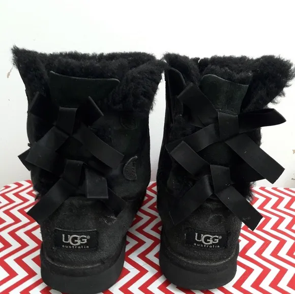 UGG AUSTRALIA Bailey Bow winter boots. Black  4