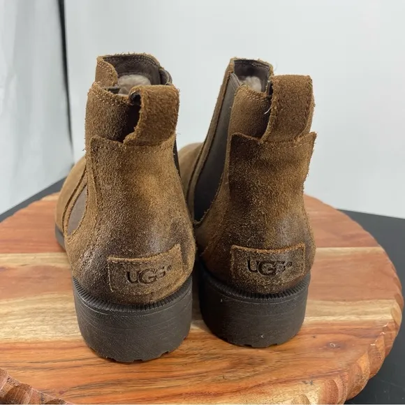 UGG Australia Bonham Winter Chelsea Boots 9 brown suede leather 1095150