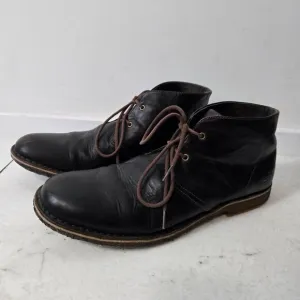 UGG Australia Size 14 Men's Leighton Chukka Brown Leather Lace-Up Men's Boots