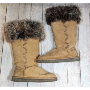 UGG Australia Women's 1008044 ROSANA Chestnut Fur Winter Boots Size 8